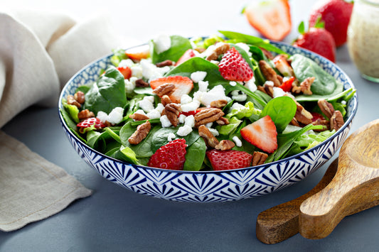 Summer Strawberry Salad with Brinza Feta